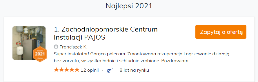 ZCI Pajos numerem 1 wśród klientów!
